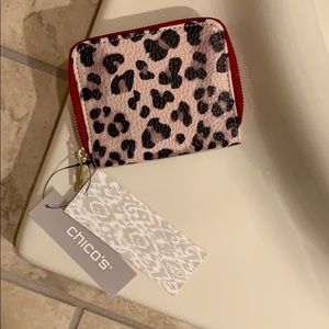 Chico’s leopard small wallet